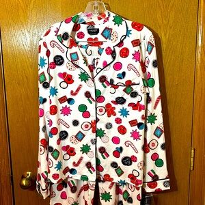 Kate Spade Christmas PJ Set NWT Size Medium